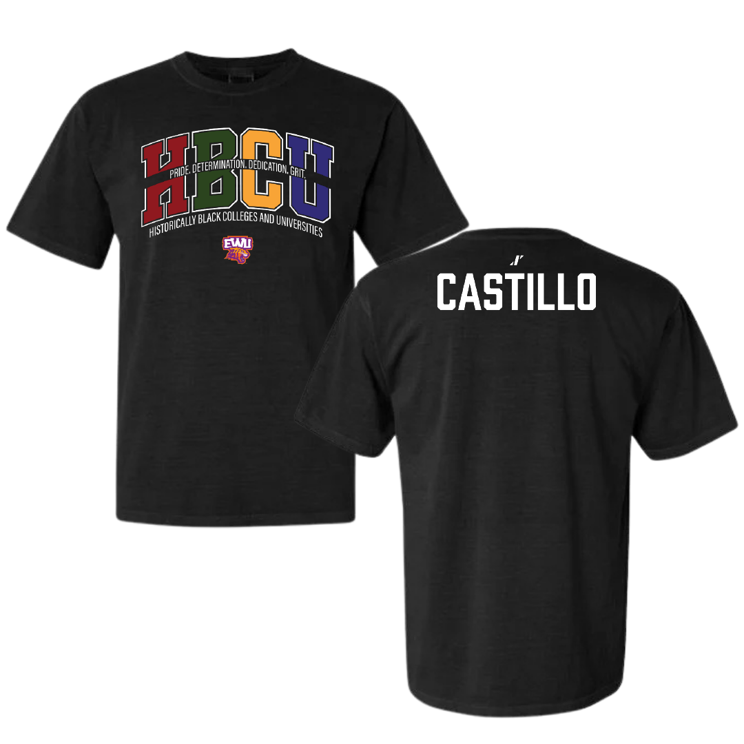 Edward Waters University Golf (W) Black HBCU Comfort Colors Tee - Micah Castillo