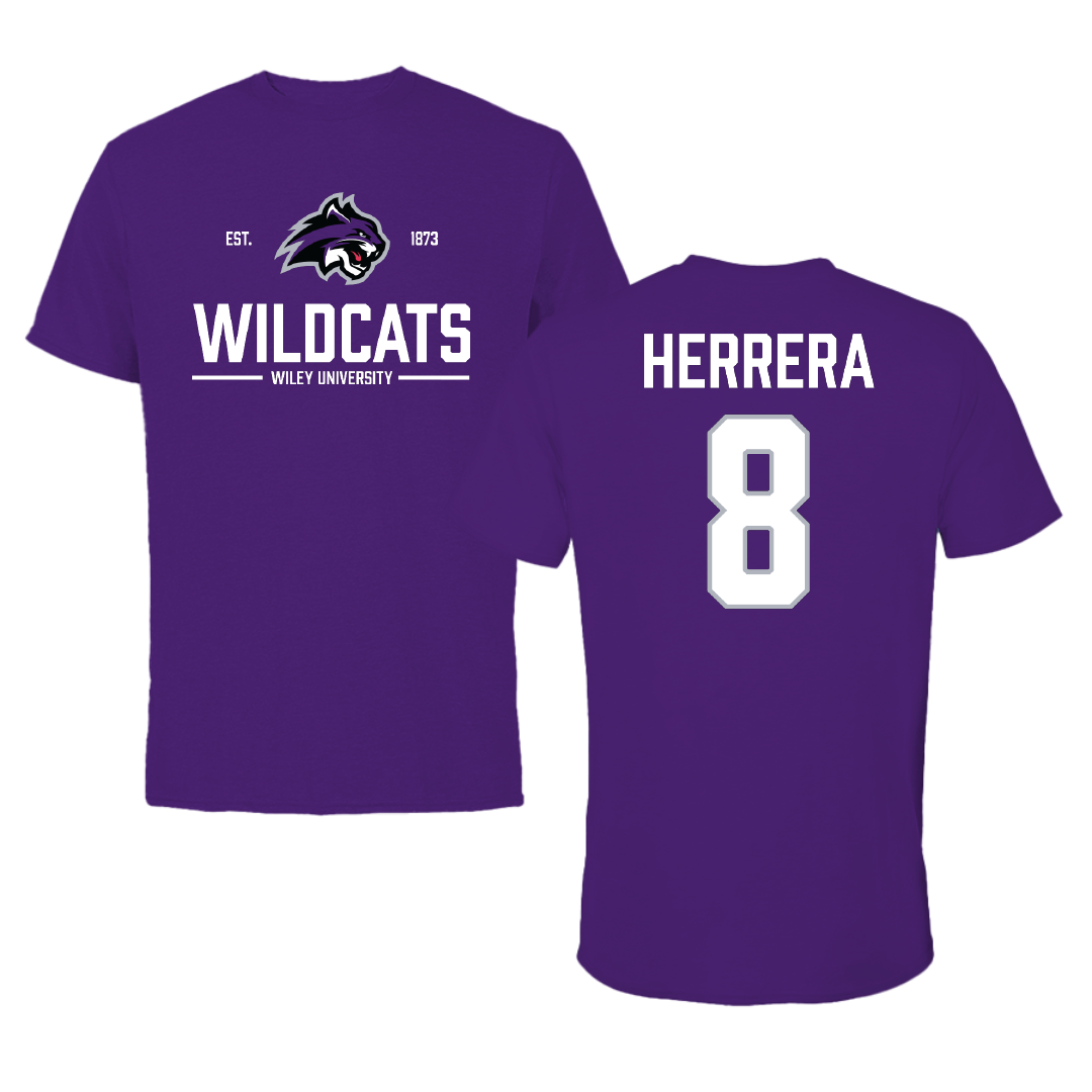 Wiley University Volleyball Purple General Performance Tee - #8 Madison Herrera