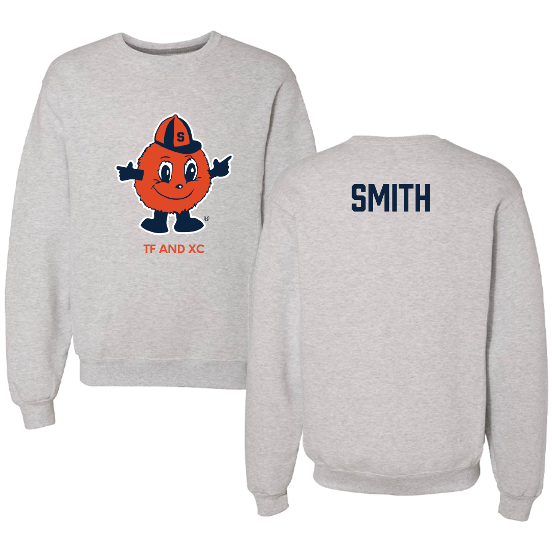 Syracuse University TF and XC Light Gray Crewneck - Naseem Smith