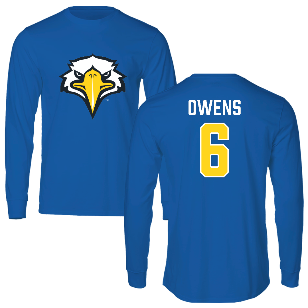 Morehead State University Baseball Blue Performance Long Sleeve - #6 Carter Owens