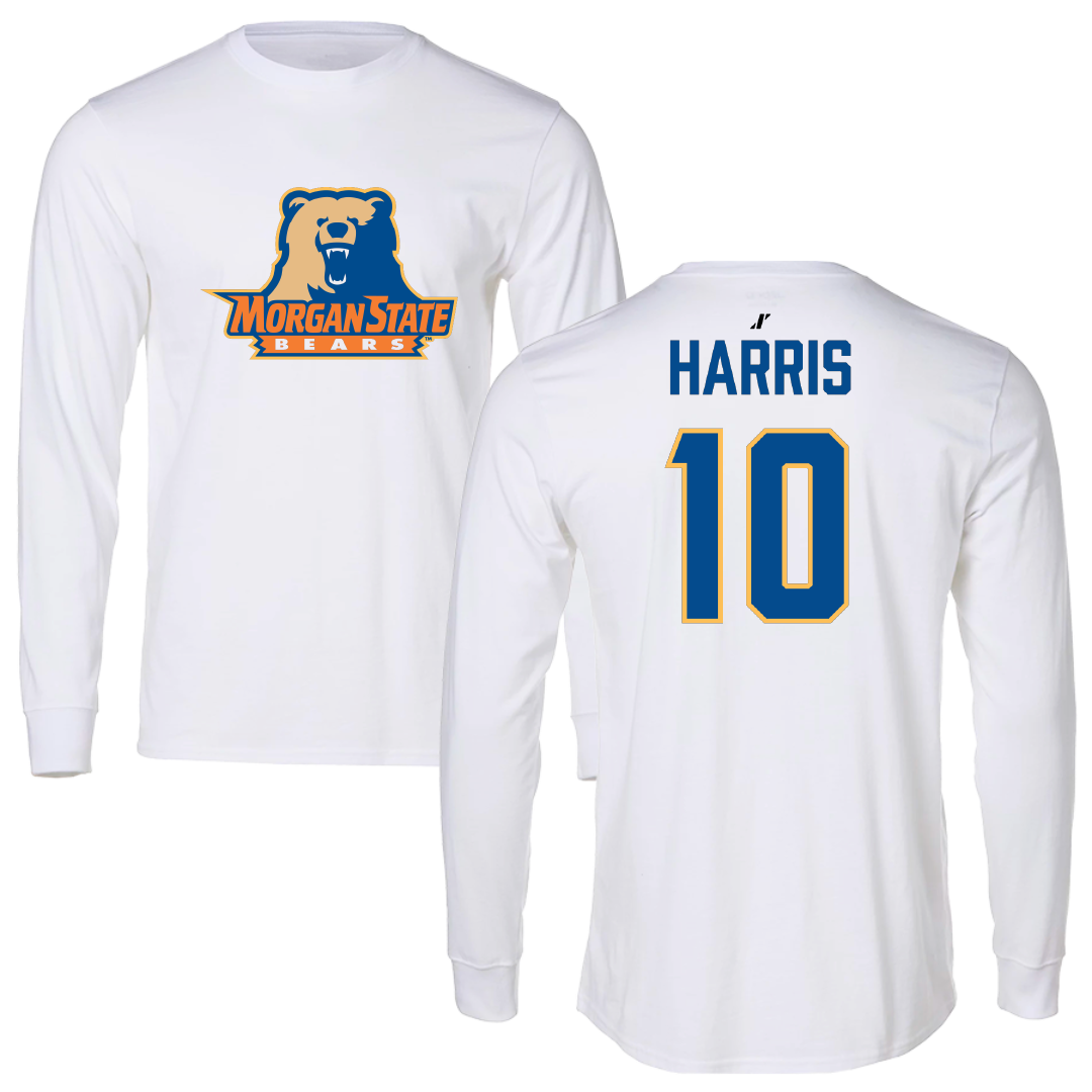Morgan State University Acrobatics Tumbling White Long Sleeve - #10 Janae Harris
