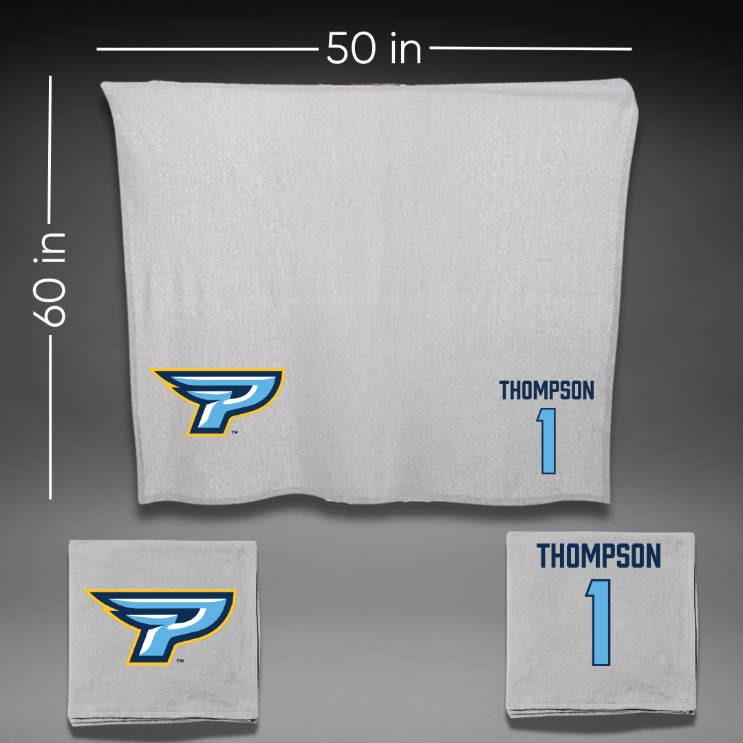 Point University Lacrosse (M) Gray Blanket - #1 Carlos Thompson