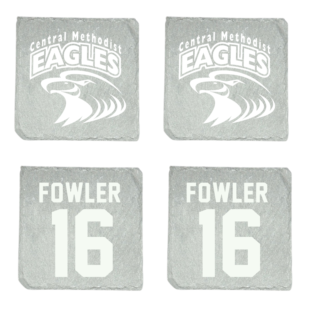 Central Methodist University Football Stone Coaster (4 Pack)  - #16 Ashton Fowler