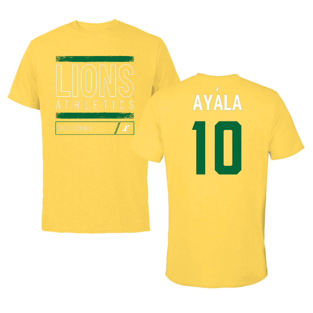 Missouri Southern State University Soccer (W) Yellow Dominate Tee - #10 Sam Ayala