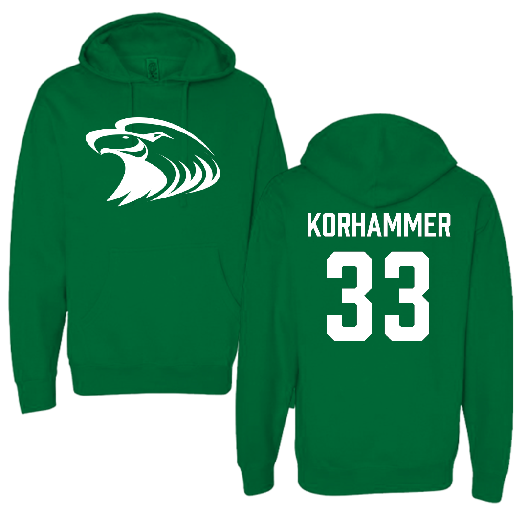 Central Methodist University Baseball Green Hoodie - #33 Ayden Korhammer