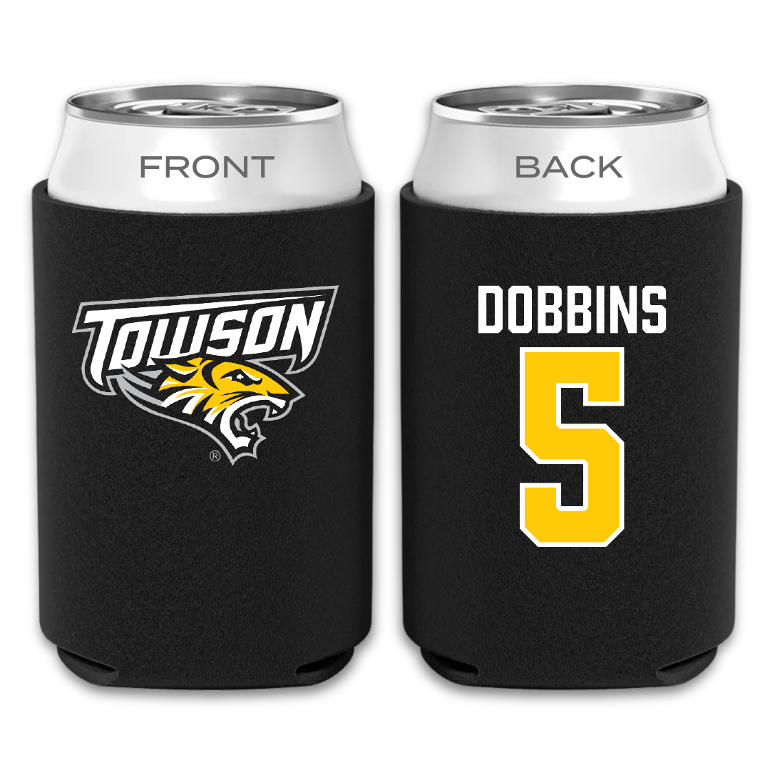 Towson University Field Hockey Black Can Cooler - #5 Tatum Dobbins
