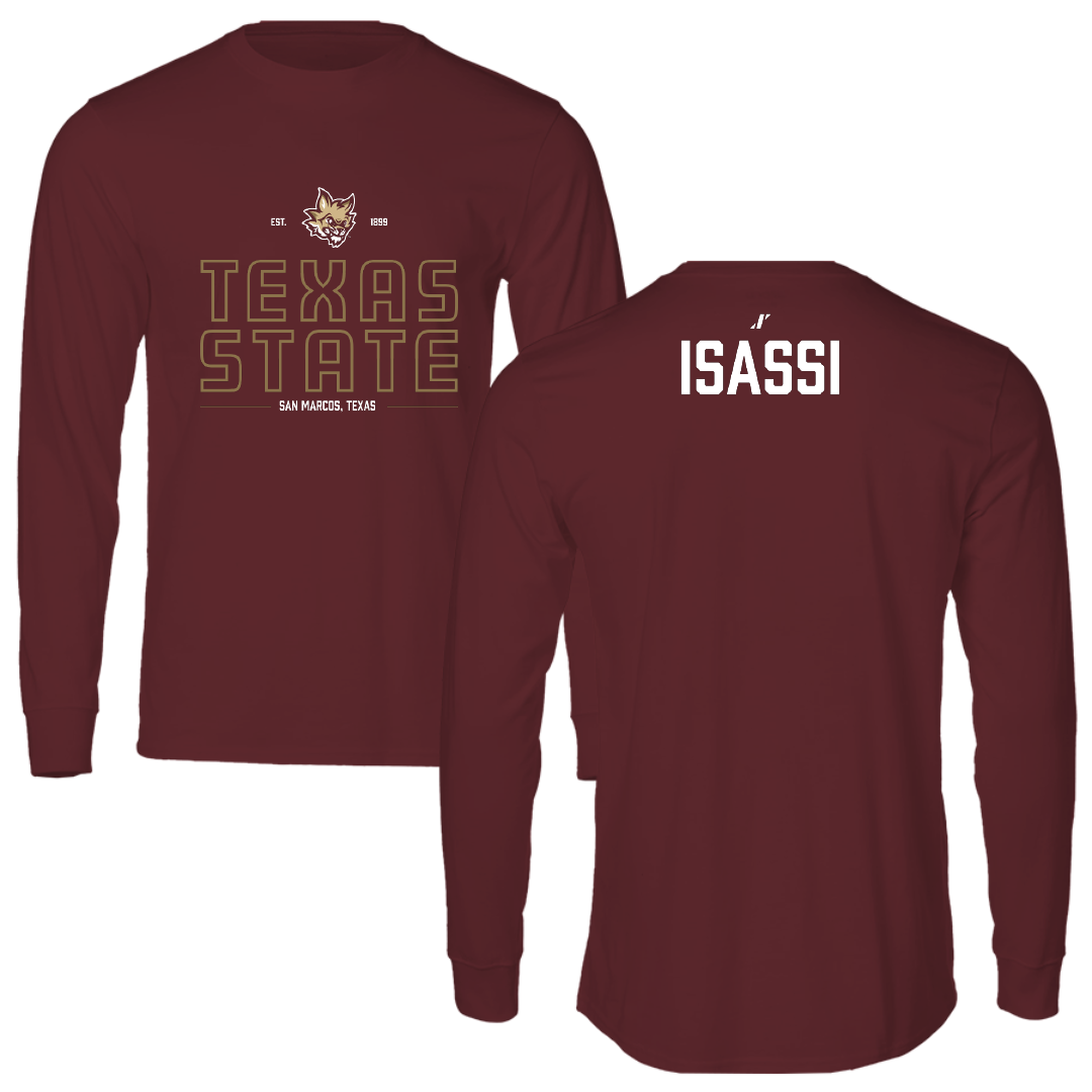Texas State University Cheer Maroon General Long Sleeve - Jillian Isassi