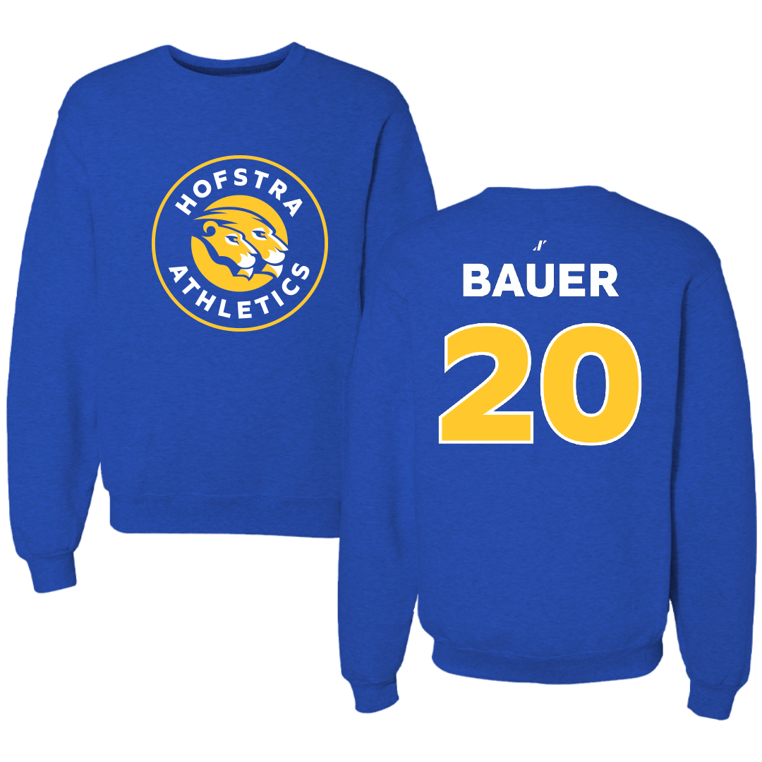 Hofstra University Baseball Blue Crewneck - #20 Jackson Bauer