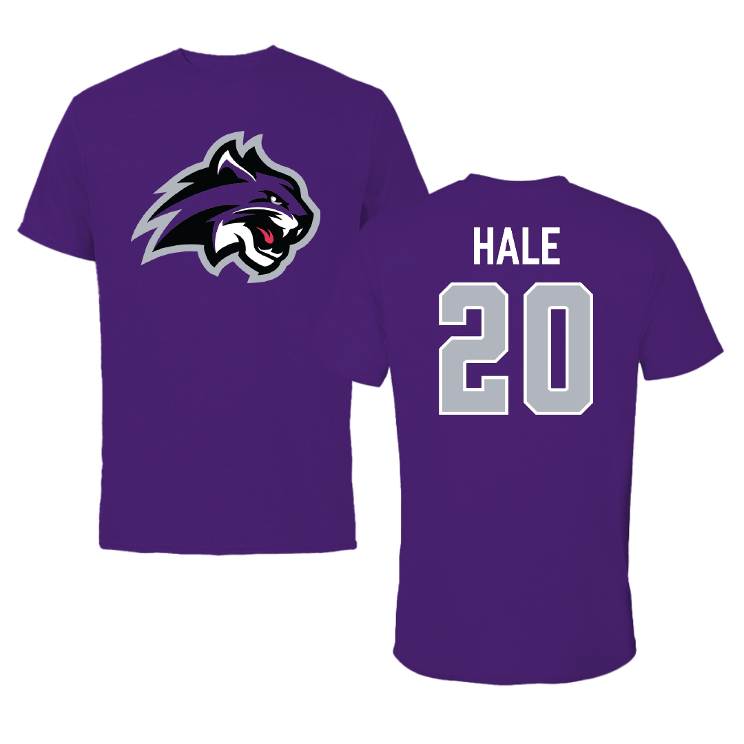 Wiley University Basketball (W) Purple Tee - #20 Cailan Hale