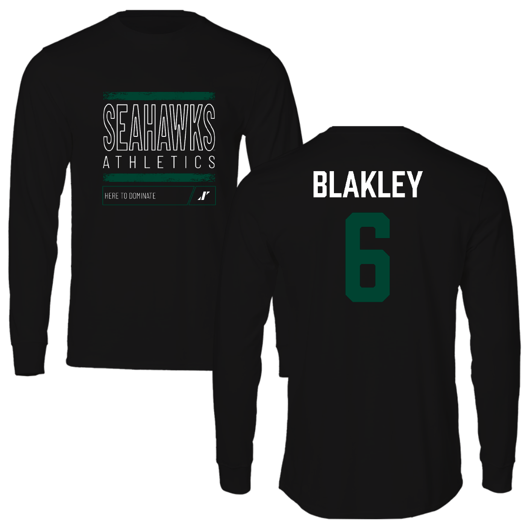 Wagner College Baseball Black Dominate Long Sleeve - #6 Jackson Blakley