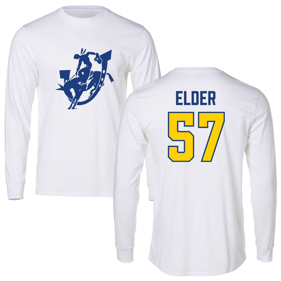 Southern Arkansas University Football White Long Sleeve - #57 Matthew Elder