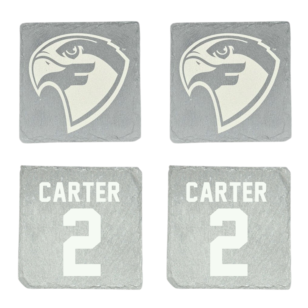 Fairmont State University Basketball Stone Coaster (4 Pack)  - #2 Drey Carter