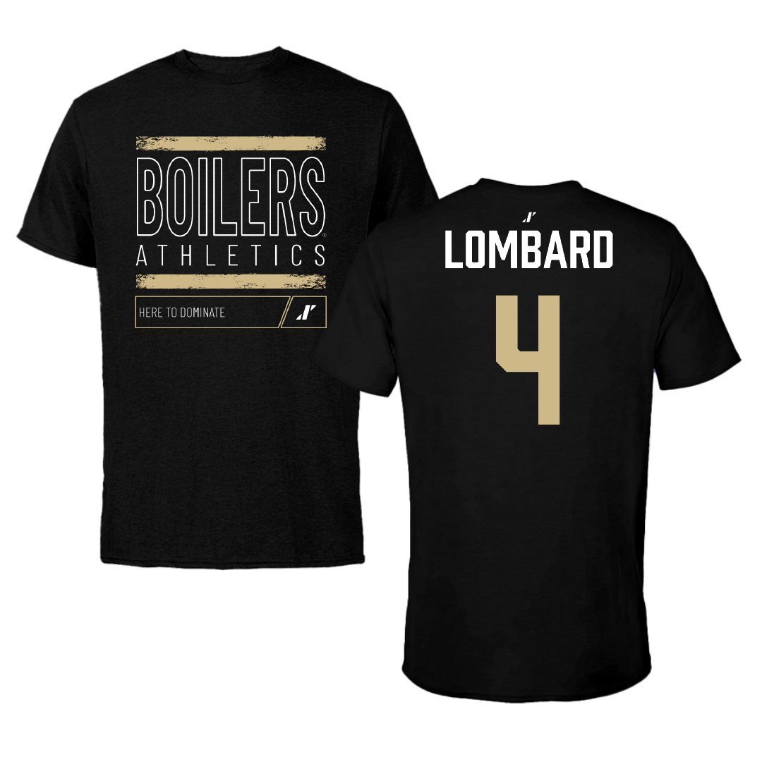 Purdue University Basketball Black Dominate Tee - #4 Destini Lombard