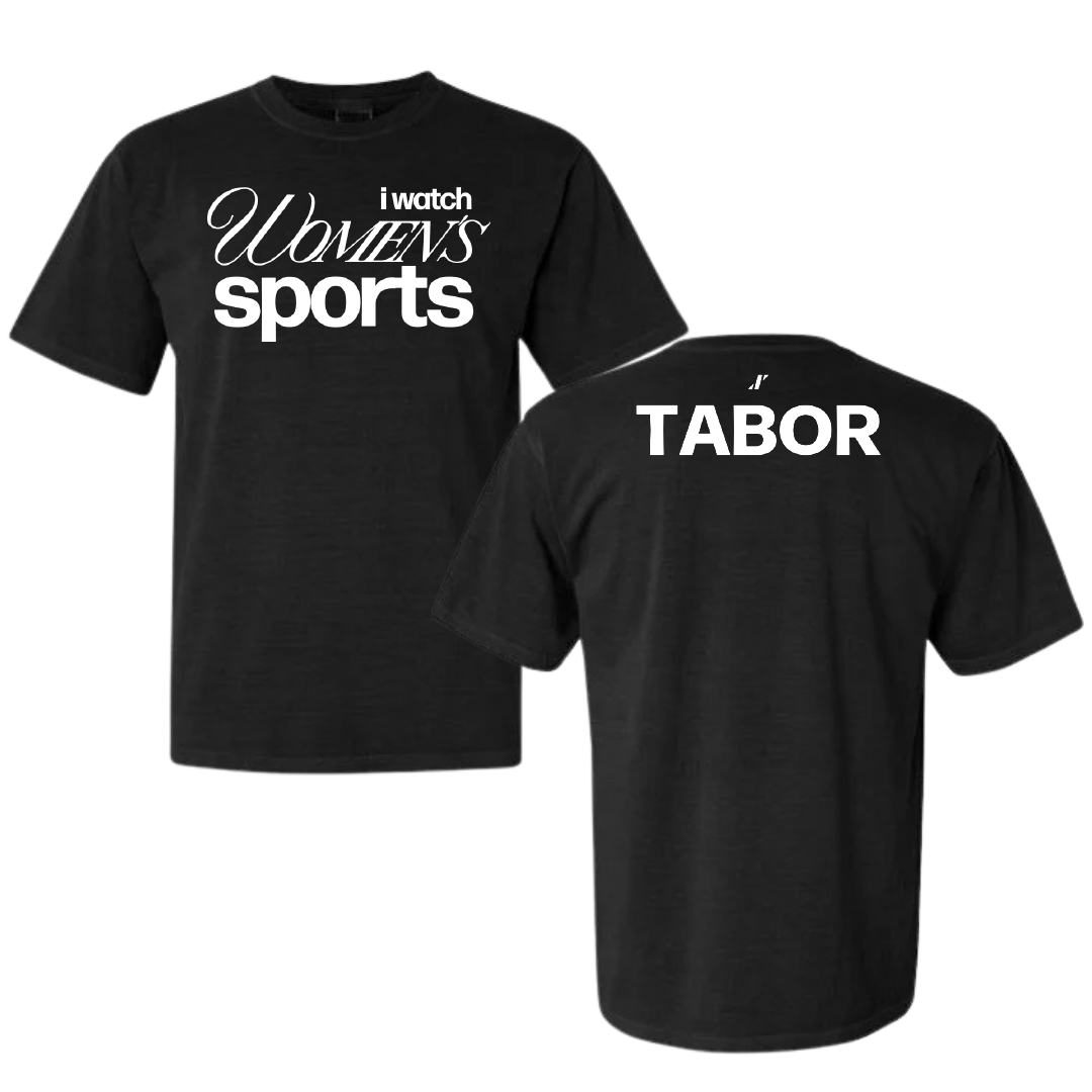 Florida Atlantic University Cheer Black WHM Comfort Colors Tee - Jessica Tabor
