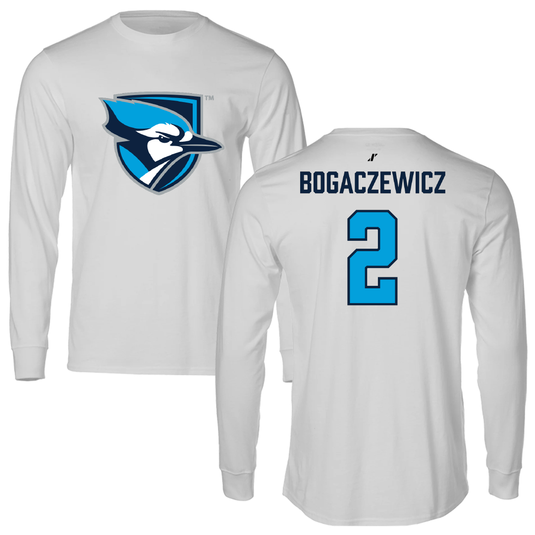 Elmhurst University Soccer Light Gray Long Sleeve - #2 Martyna Bogaczewicz