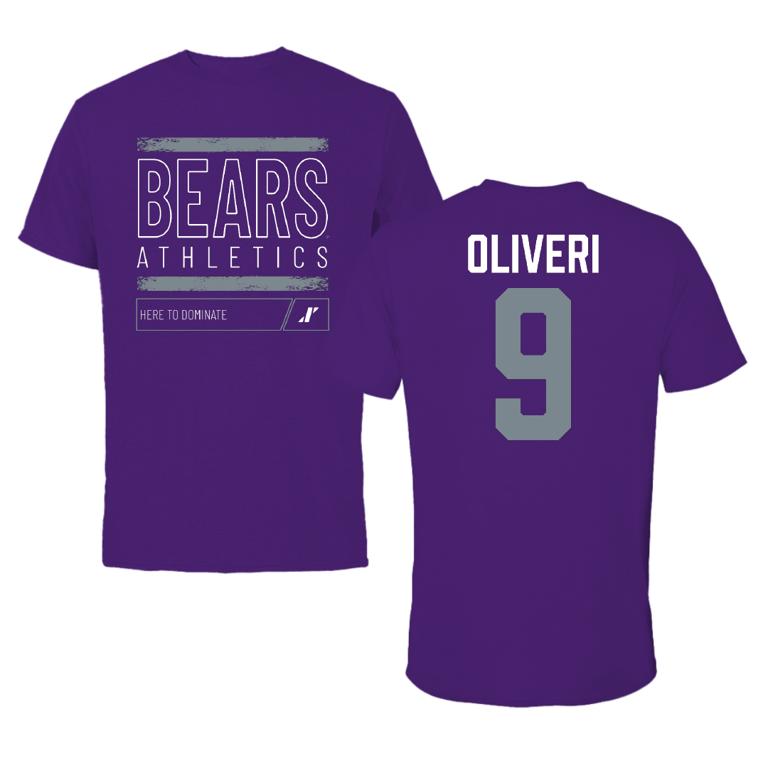 University of Central Arkansas Soccer Purple Dominate Performance Tee - #9 Michael Oliveri