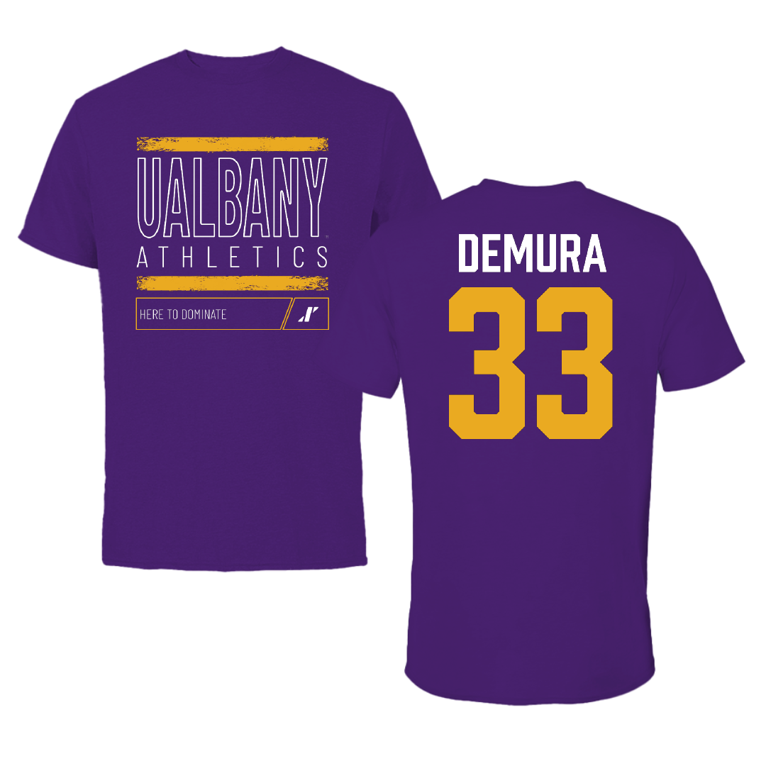 University at Albany Soccer Purple Dominate Performance Tee - #33 Sophia DeMura