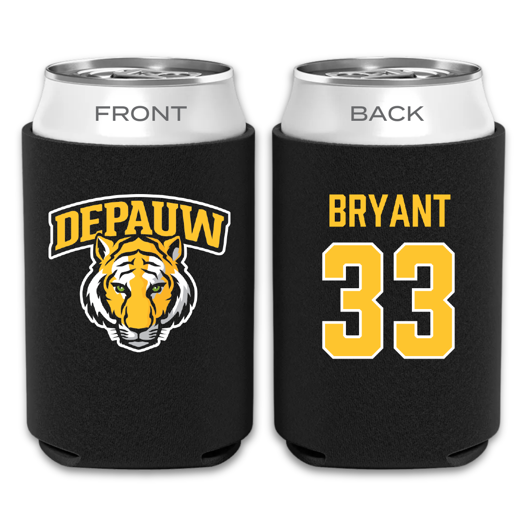 DePauw University Football Black Can Cooler - #33 Noah Bryant