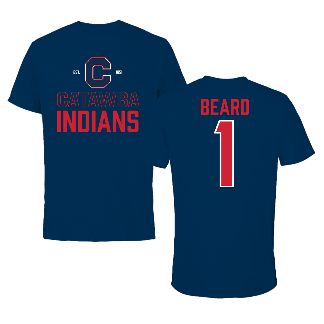 Catawba College Volleyball Navy General Tee - #1 Sofia Beard