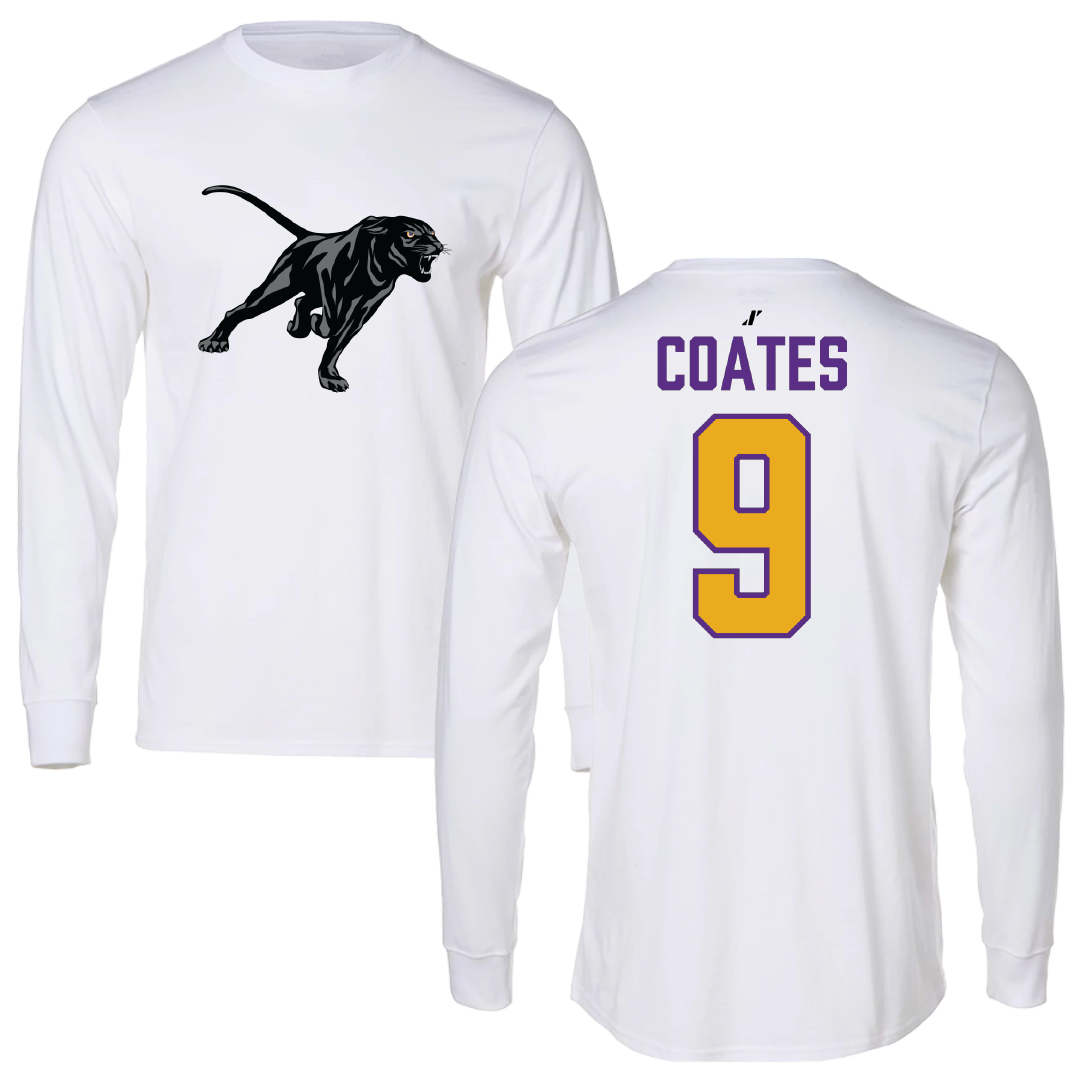 Prairie View A&M University Volleyball White Performance Long Sleeve - #9 Jade Coates