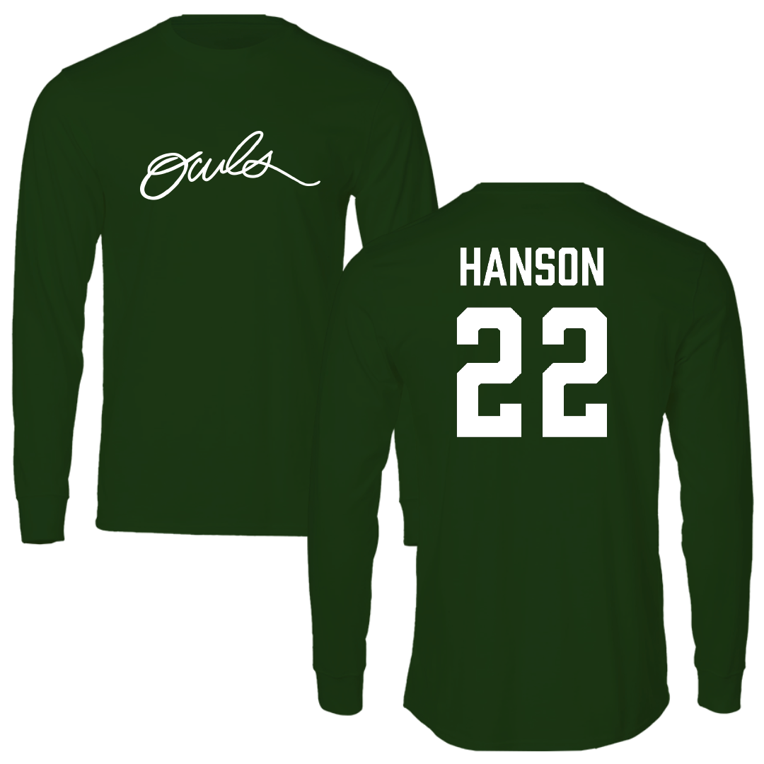 William Woods University Lacrosse (M) Forest Green Performance Long Sleeve - #22 Chris Hanson