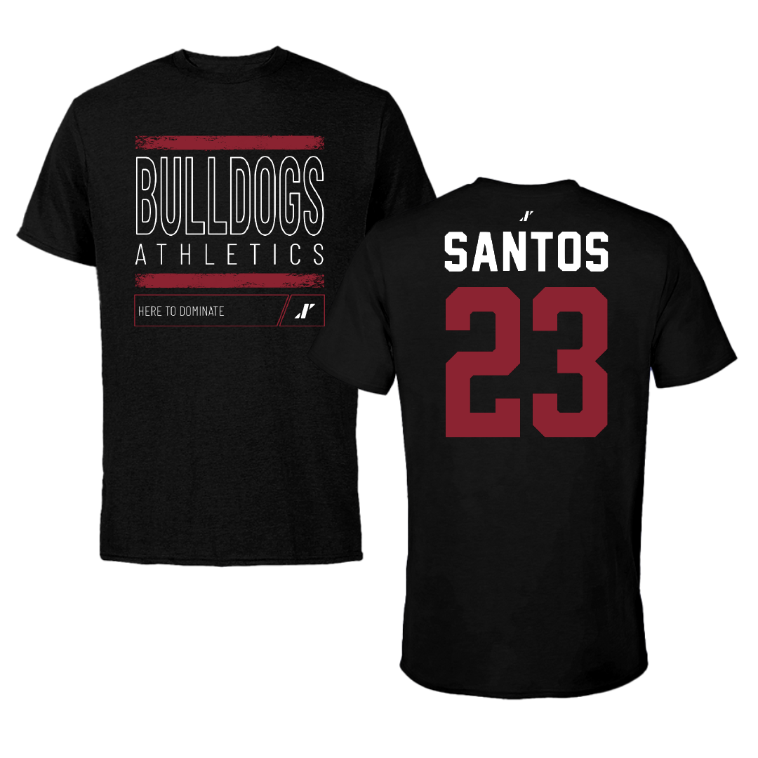 Dean College Soccer Black Dominate Tee - #23 Liam Santos