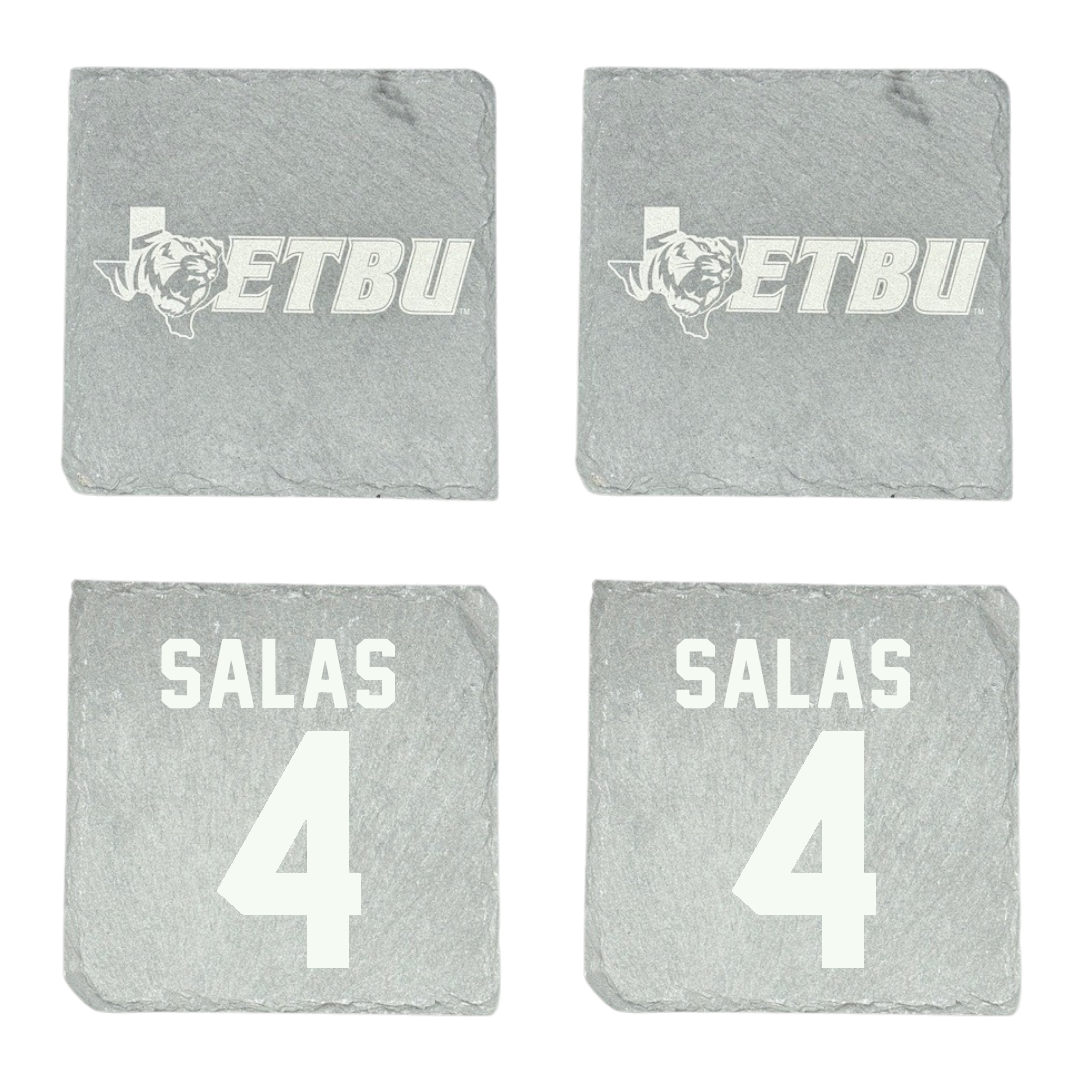East Texas Baptist University Football Stone Coaster (4 Pack)  - #4 Caleb Salas