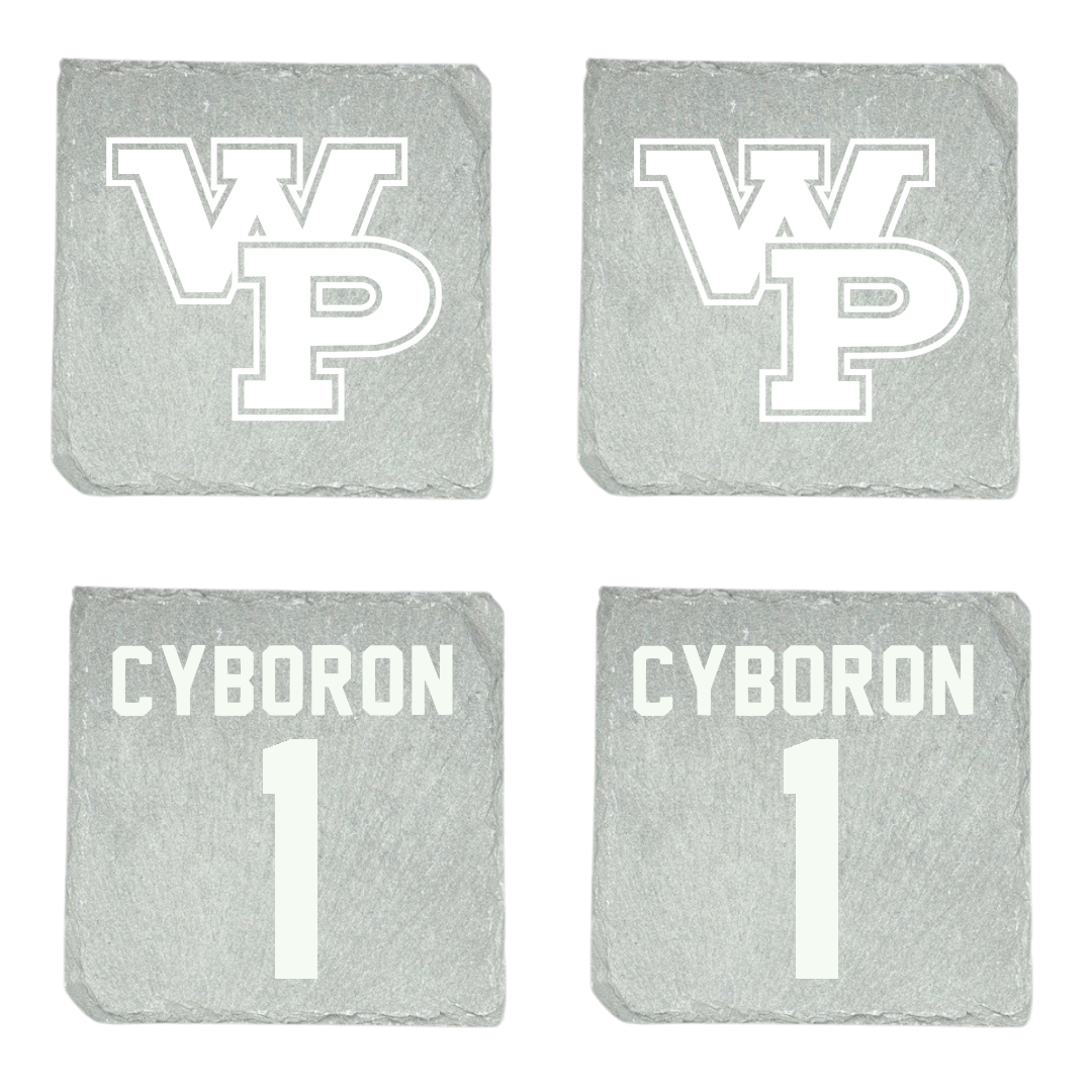 William Penn University Lacrosse (M) Stone Coaster (4 Pack)  - #1 Blake Cyboron