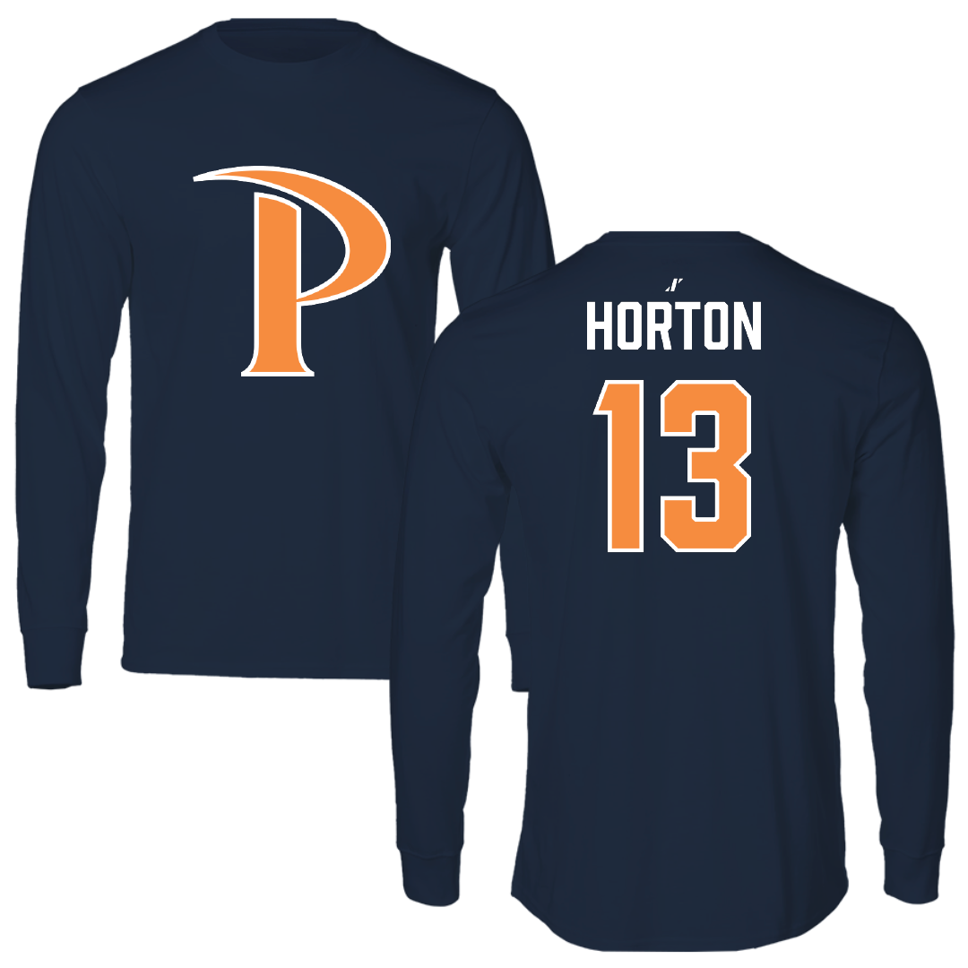 Pepperdine University Baseball Navy Performance Long Sleeve - #13 Nash Horton