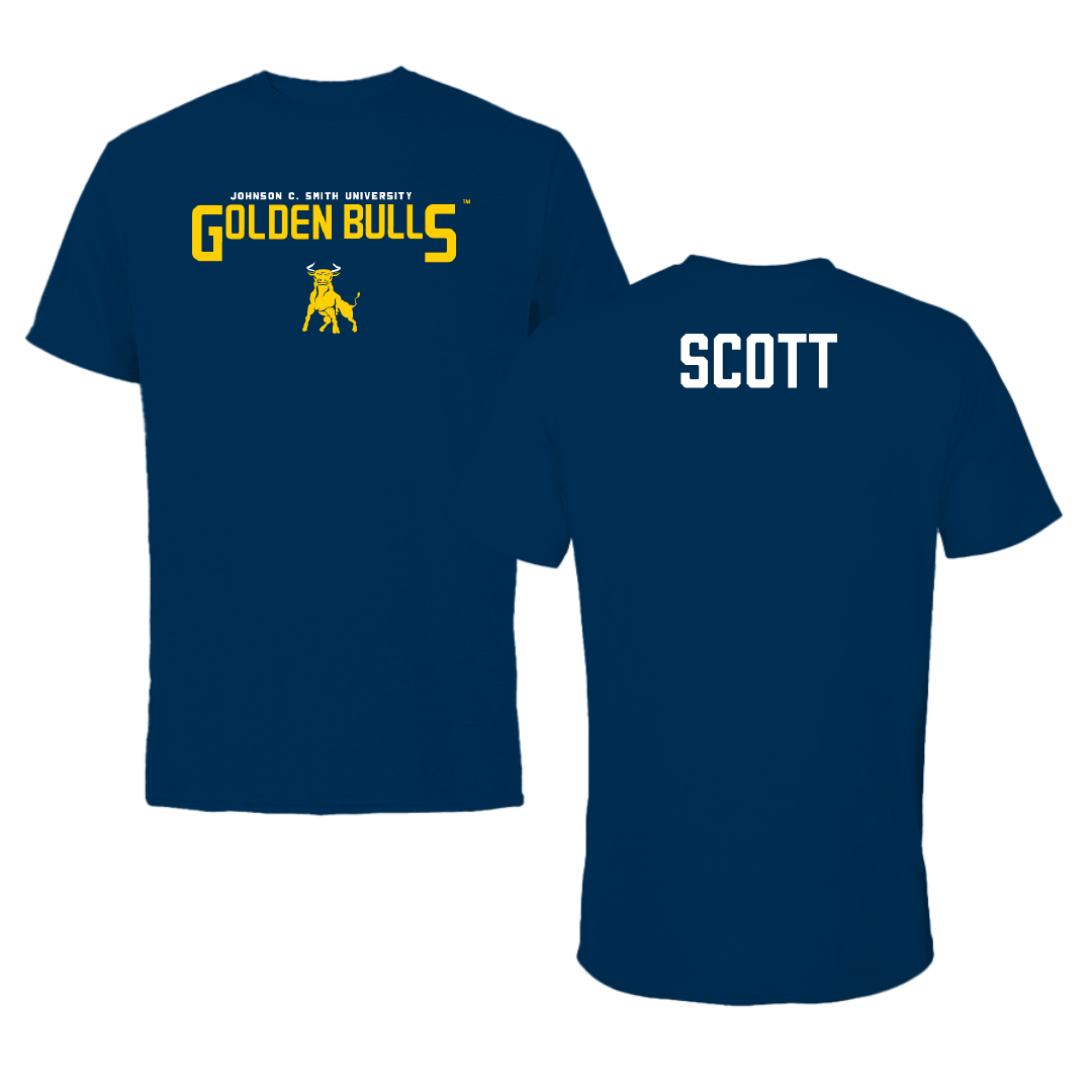 Johnson C. Smith University TF and XC Navy Tee - Terence Scott