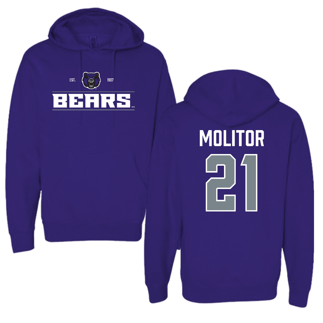 University of Central Arkansas Softball Purple General Hoodie - #21 Grace Molitor