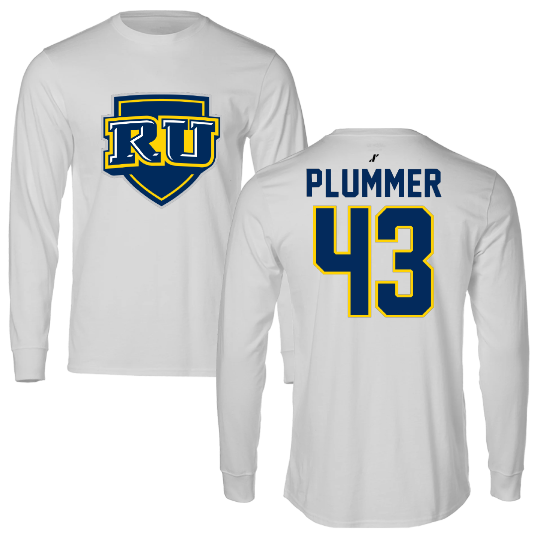 Regis University (Colorado) Baseball Light Gray Performance Long Sleeve - #43 Jack Plummer
