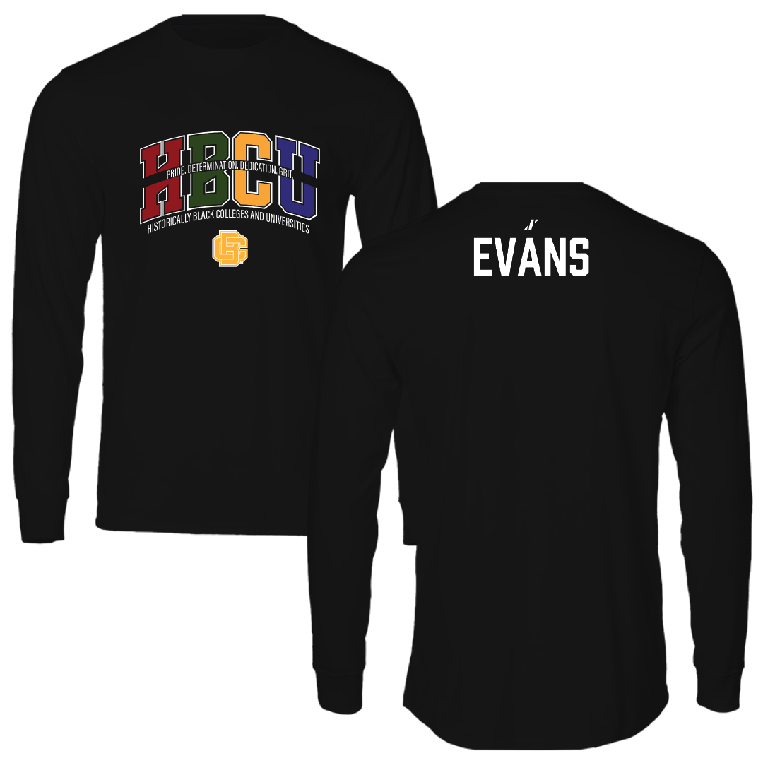 Bethune-Cookman University Football Black HBCU Performance Long Sleeve - Quinton Evans