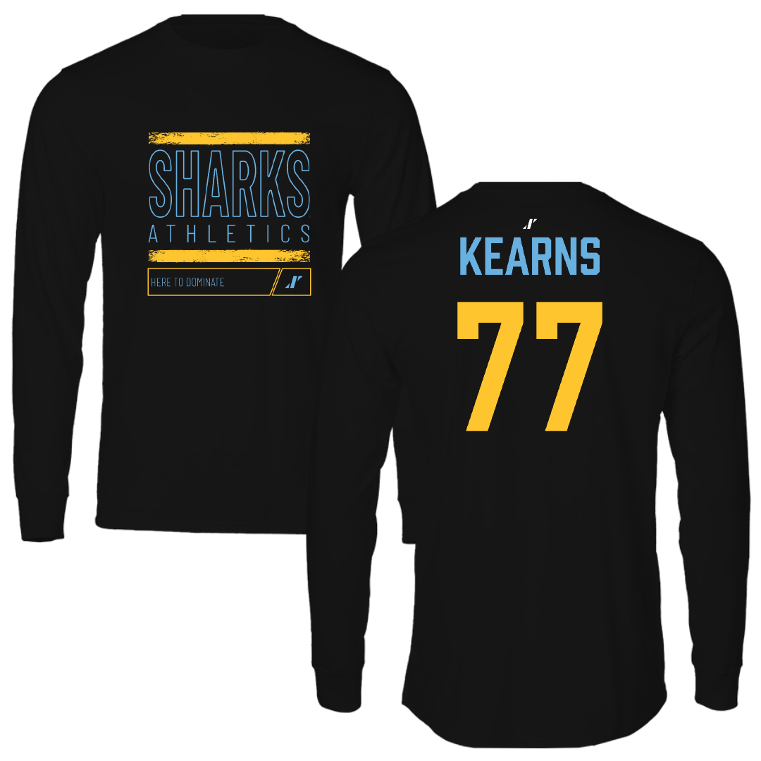 Long Island University Ice Hockey (W) Black Dominate Performance Long Sleeve - #77 Ryane Kearns
