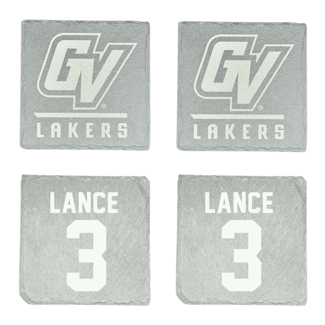 Grand Valley State University Soccer (W) Stone Coaster (4 Pack)  - #3 Cole Lance