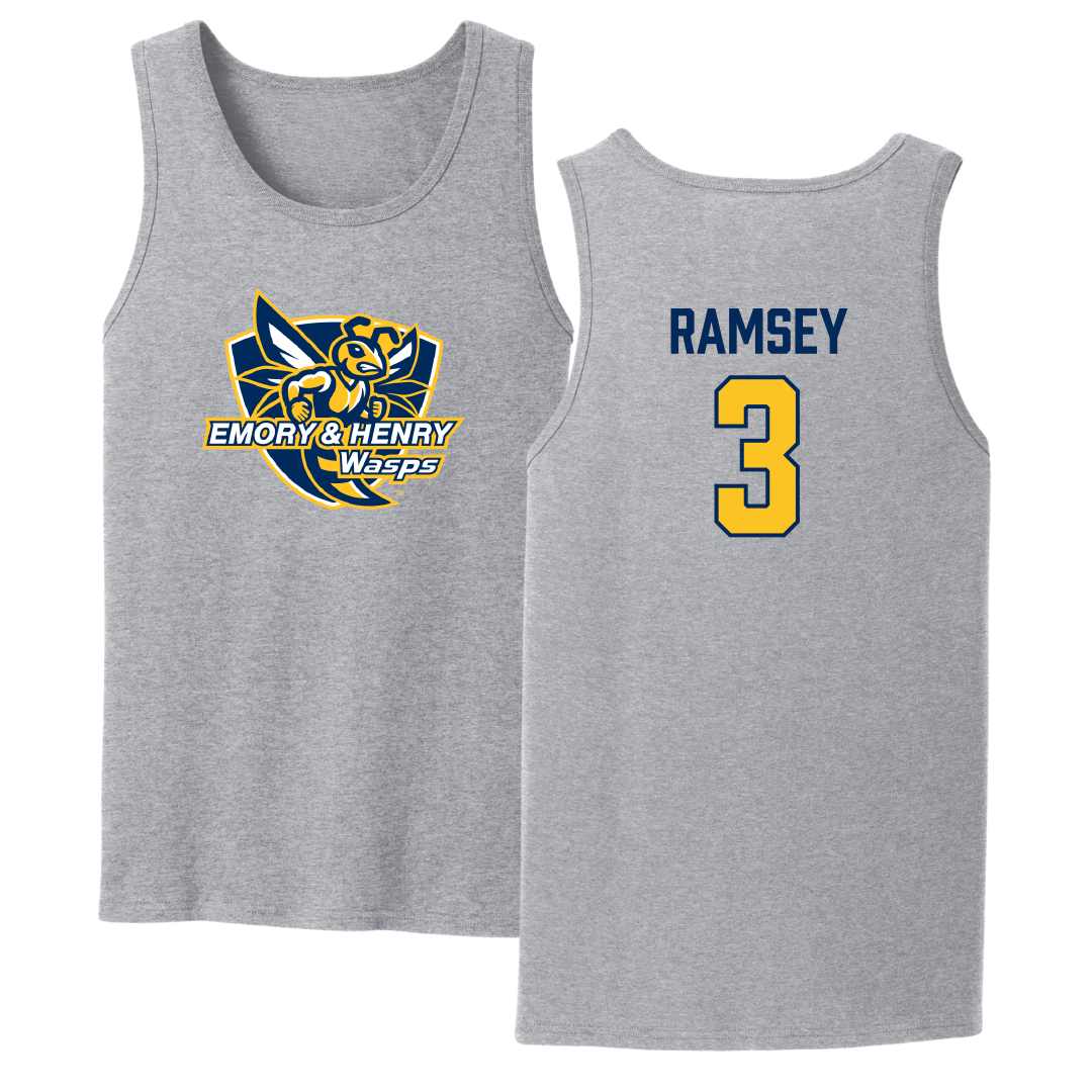 Emory & Henry College Basketball Sport Gray Tank Top - #3 Lyndie Ramsey