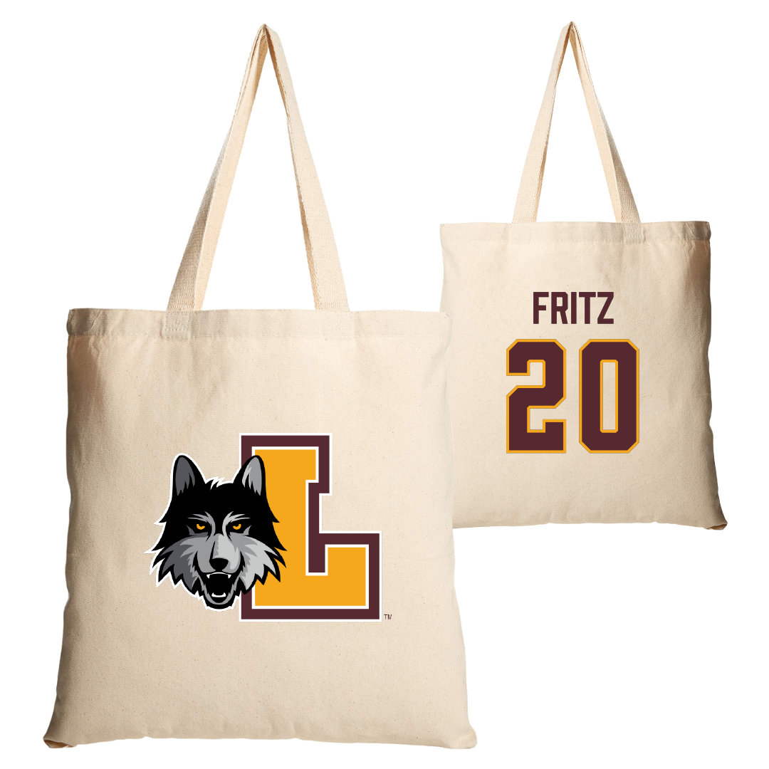 Loyola University-Chicago Soccer Tan Canvas Tote Bag - #20 Isabella Fritz