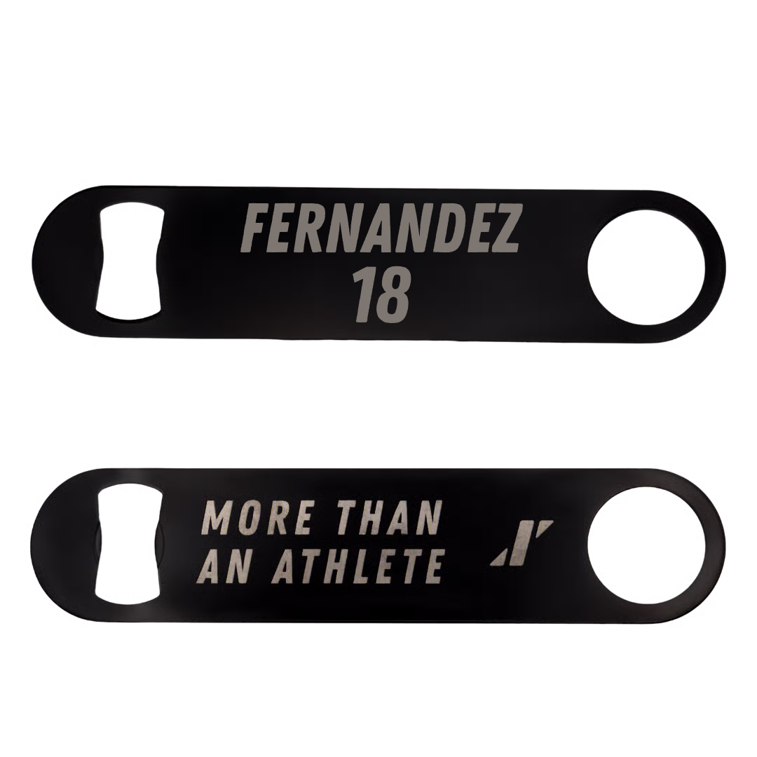 Baseball Black Bottle Opener - #18 Brandon Fernandez