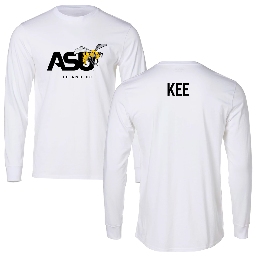 Alabama State University TF and XC White Long Sleeve - Vejarrica Kee
