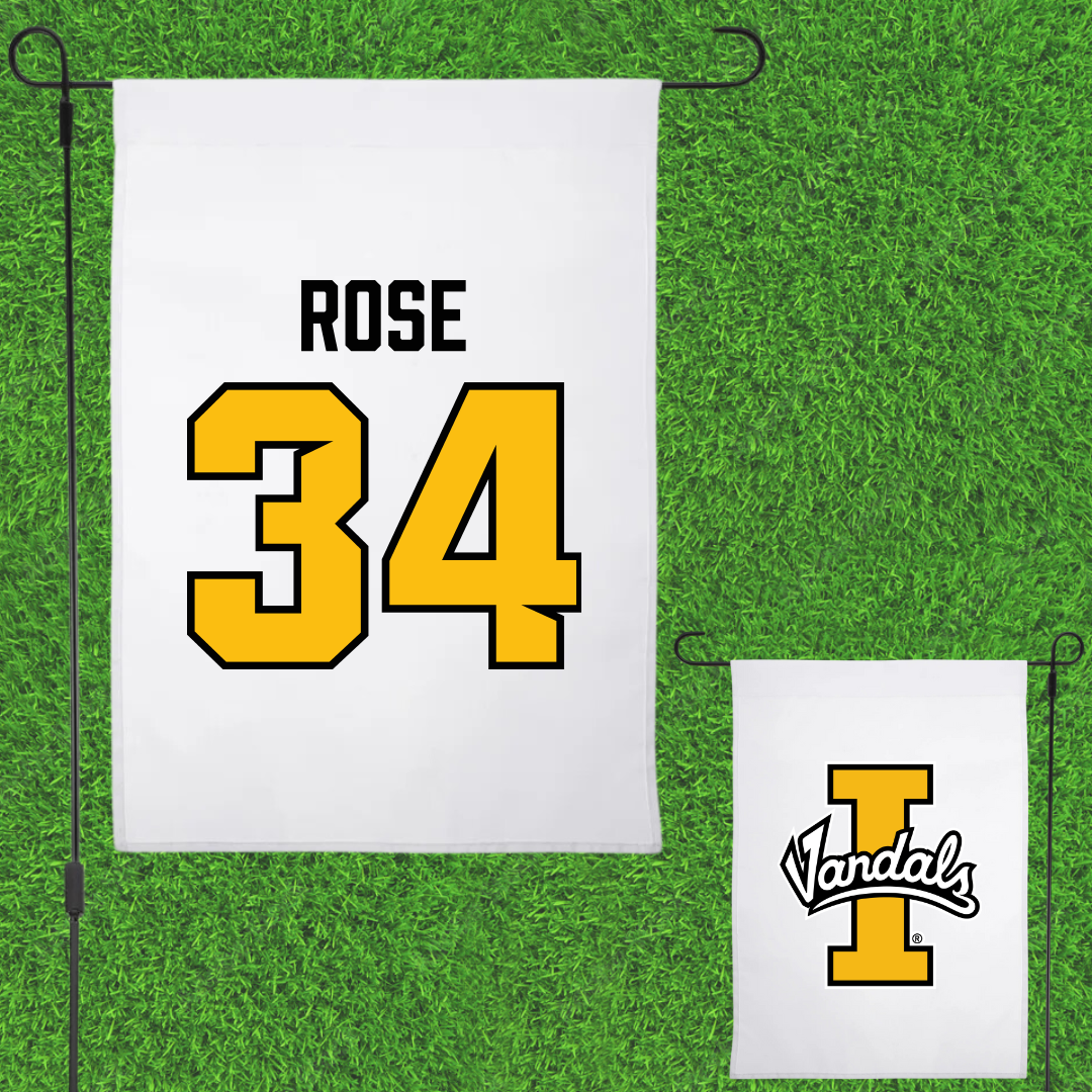 University of Idaho Basketball White Garden Flag - #34 Kyson Rose