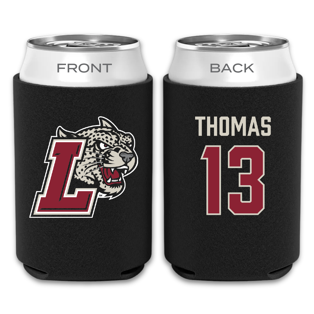 Lafayette College Football Black Can Cooler - #13 Reggie Thomas