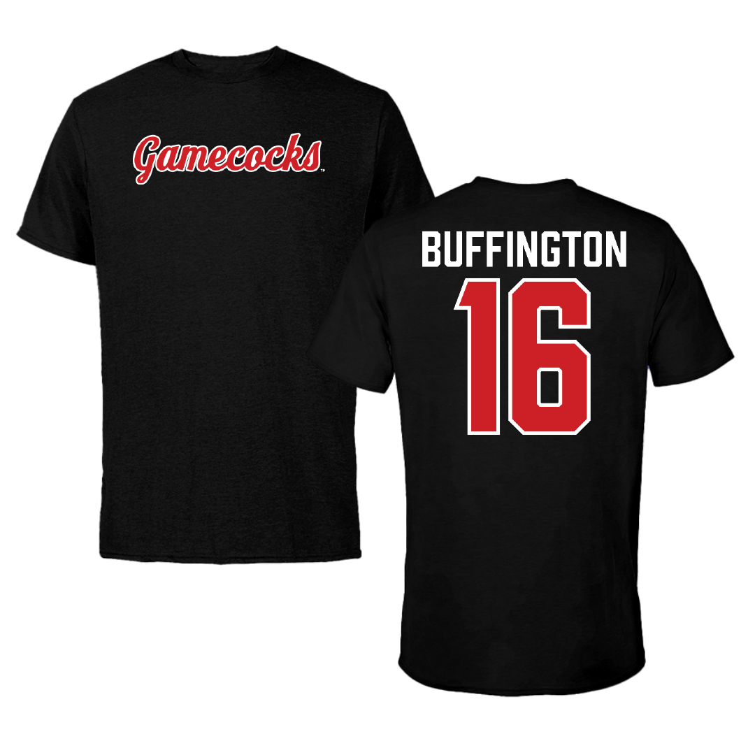 Jacksonville State University Softball Black Performance Tee - #16 Hannah Buffington