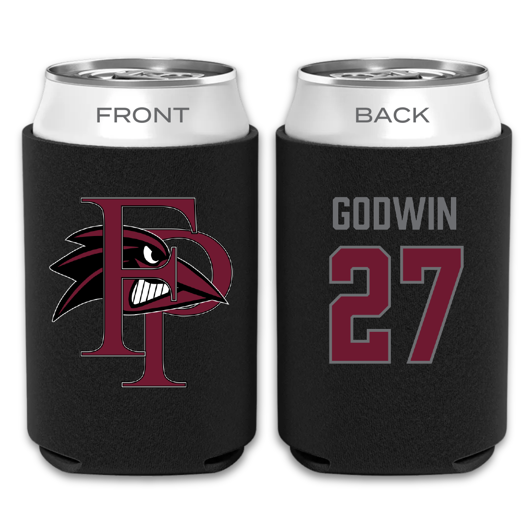 Franklin Pierce University Lacrosse (W) Black Can Cooler - #27 Olivia Godwin