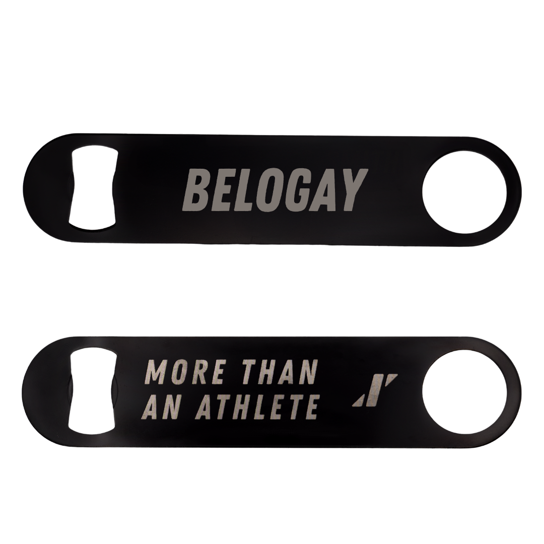 East Tennessee State University Triathlon Black Bottle Opener - Izi Belogay