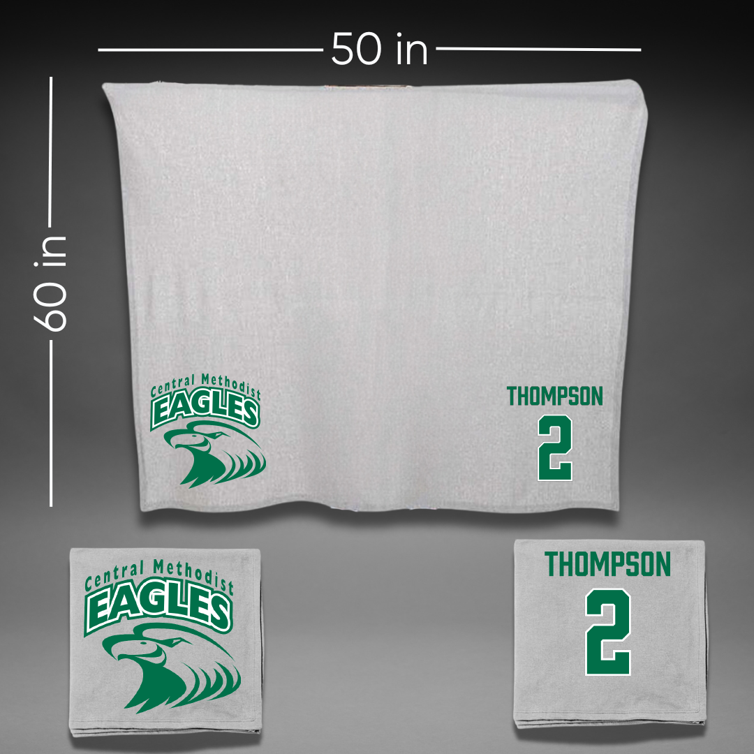 Central Methodist University Baseball Gray Blanket - #2 Blaize Thompson