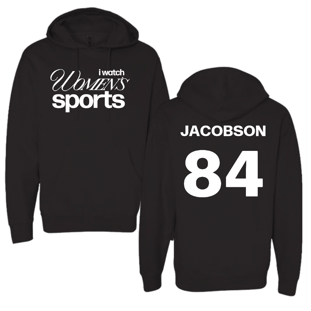 Newman University Bowling (W) Black WHM Hoodie - #84 Claire Jacobson
