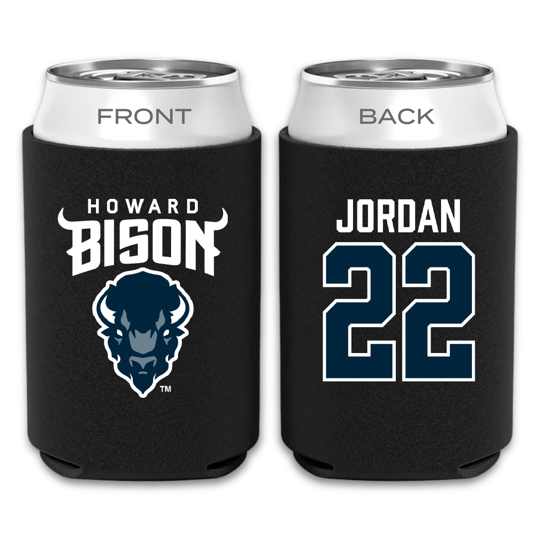 Howard University Softball Black Can Cooler - #22 Maryn Jordan