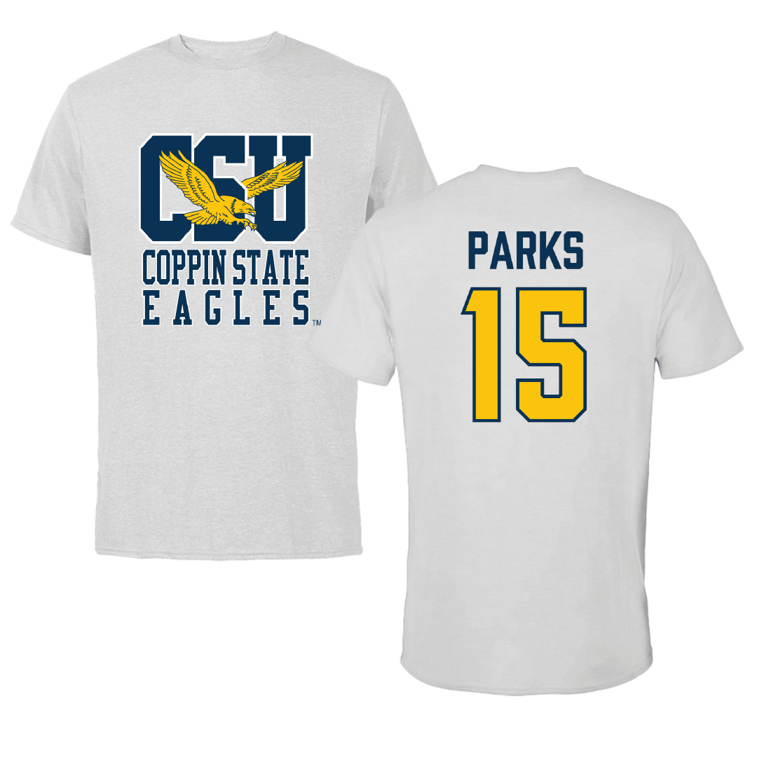 Coppin State University Volleyball Light Gray Performance Tee - #15 McKenzie Parks