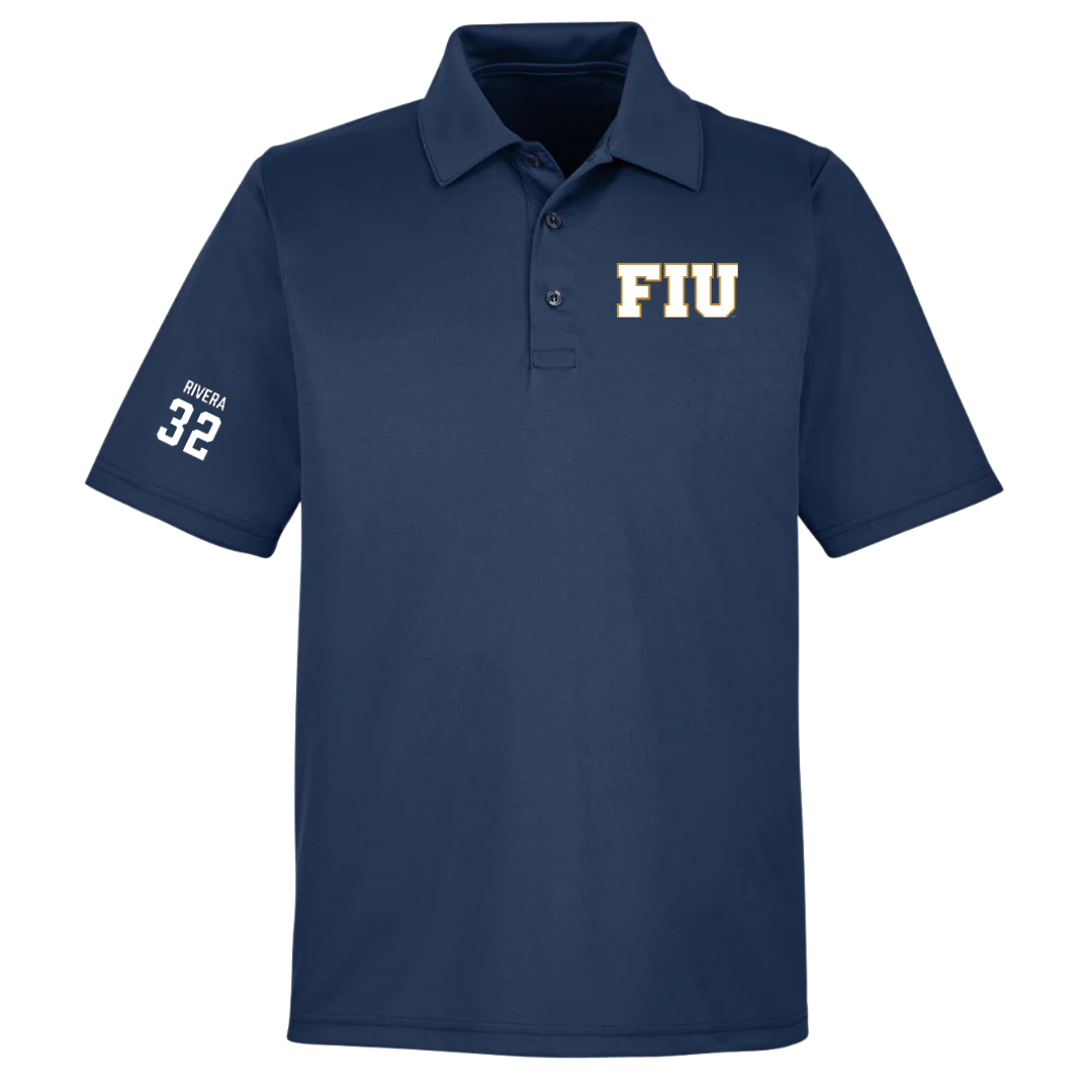 Florida International University Baseball Navy Polo - #32 Nelson Rivera