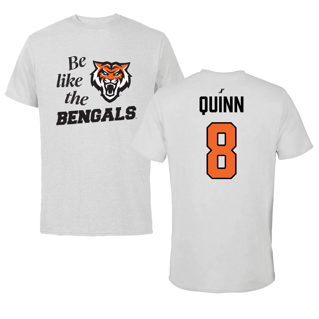 Idaho State University Softball Light Gray Be Like Us Tee - #8 Rebecca Quinn
